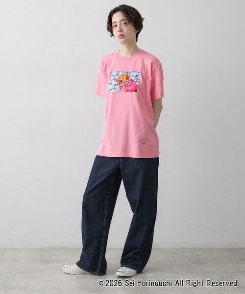 Dessin(デッサン)の「Sei Horinouchi×Dessin Tシャツ(Tシャツ/カットソー・レディース・ホワイト/ボルドー/ダークグレー/ベビーピンク・03/02)」の19枚目の写真