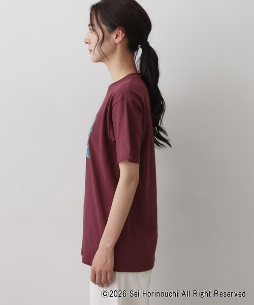 Dessin(デッサン)の「Sei Horinouchi×Dessin Tシャツ(Tシャツ/カットソー・レディース・ホワイト/ボルドー/ダークグレー/ベビーピンク・03/02)」の22枚目の写真