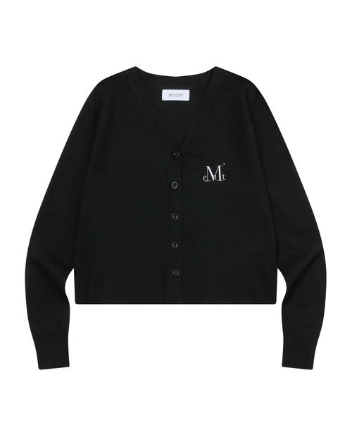 MUCENT（ムセント）の「ニアソフトVネックカーディガン (3カラー)（カーディガン/ボレロ・レディース・ブラック/ベージュ/グレー・FREE）」の2枚目の写真