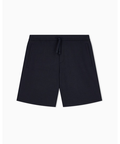 ARMANI EXCHANGE(アルマーニエクスチェンジ)の「【A|X アルマーニ エクスチェンジ】オールオーバーロゴ スウェットショーツ(スウェットパンツ・メンズ・ブラック・MEDIUM/LARGE/X-LARGE/SMALL/X-SMALL)」の6枚目の写真