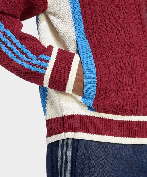 adidas(アディダス)の「レトロ リミックス カーディガン / アディダスオリジナルス adidas Originals(カーディガン/ボレロ・メンズ・レッド・XX-LARGE/3XL/LARGE/MEDIUM/SMALL/X-LARGE/X-SMALL)」の5枚目の写真