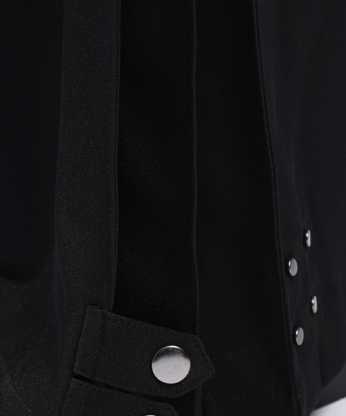 RAGEBLUE(レイジブルー)の「SIDE PLEATED WIDE STRAIGHT PANTS/サイドプリーツワイドストレートスラックス(スラックス・メンズ・ブラック/グレー系その他・LARGE/MEDIUM)」の4枚目の写真
