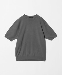 メンズ カシミヤ クルーネック ショートスリーブ