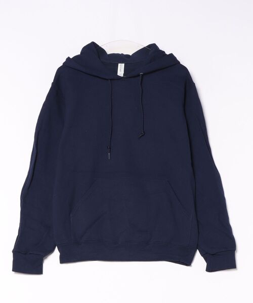 JERZEES(ジャージーズ)の「【z】【JERZEES/ジャージーズ】 スタンダードプルパーカー(パーカー・メンズ・ホワイト/ネイビー・MEDIUM)」の2枚目の写真