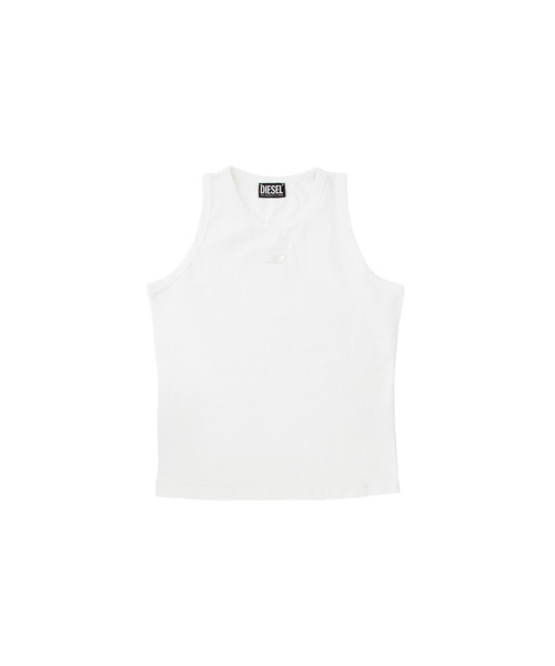 DIESEL(ディーゼル)の「ウィメンズ ノースリーブTシャツ T-URAR-L1-OUT(Tシャツ/カットソー・レディース・ブラック/ホワイト・MEDIUM/LARGE/SMALL)」の2枚目の写真