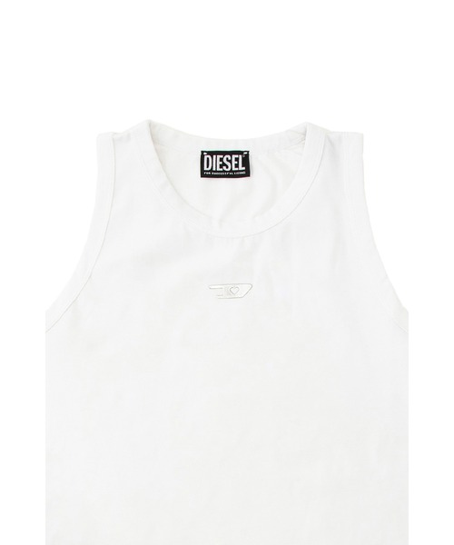 DIESEL(ディーゼル)の「ウィメンズ ノースリーブTシャツ T-URAR-L1-OUT(Tシャツ/カットソー・レディース・ブラック/ホワイト・MEDIUM/LARGE/SMALL)」の4枚目の写真