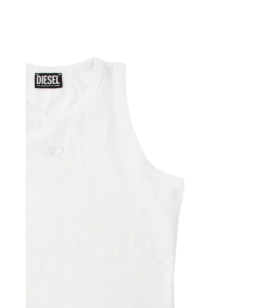 DIESEL(ディーゼル)の「ウィメンズ ノースリーブTシャツ T-URAR-L1-OUT(Tシャツ/カットソー・レディース・ブラック/ホワイト・MEDIUM/LARGE/SMALL)」の5枚目の写真