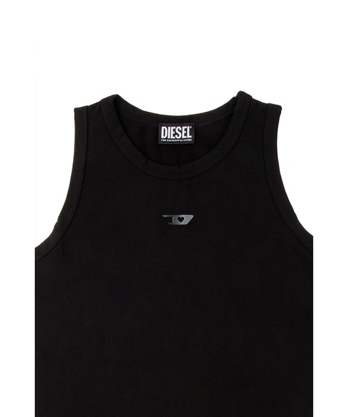 DIESEL(ディーゼル)の「ウィメンズ ノースリーブTシャツ T-URAR-L1-OUT(Tシャツ/カットソー・レディース・ブラック/ホワイト・MEDIUM/LARGE/SMALL)」の8枚目の写真