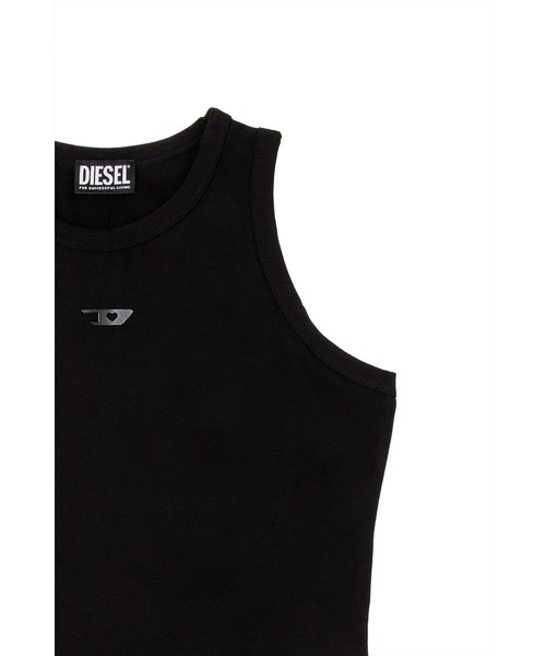 DIESEL(ディーゼル)の「ウィメンズ ノースリーブTシャツ T-URAR-L1-OUT(Tシャツ/カットソー・レディース・ブラック/ホワイト・MEDIUM/LARGE/SMALL)」の9枚目の写真
