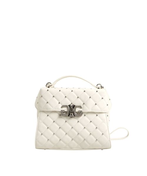 GYDA（ジェイダ）の「SymmetryGYDA bijouフラップハンドBAG（ハンドバッグ・レディース・オフホワイト/ブラック・FREE）」の17枚目の写真