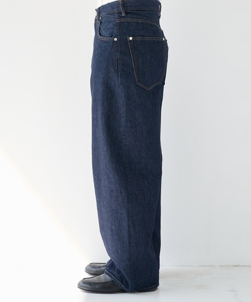 STUDIOUS(ステュディオス)の「【STUDIOUS】Barrel Denim pants(デニムパンツ・メンズ・ネイビー/ブルー・1/2/3)」の5枚目の写真
