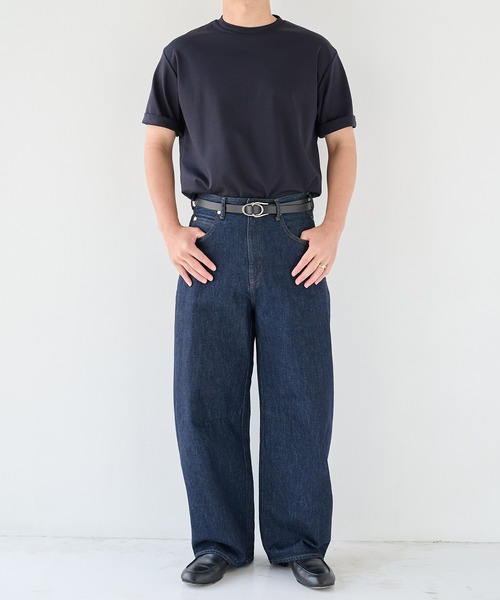 STUDIOUS(ステュディオス)の「【STUDIOUS】Barrel Denim pants(デニムパンツ・メンズ・ネイビー/ブルー・1/2/3)」の7枚目の写真