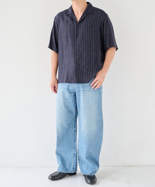 STUDIOUS(ステュディオス)の「【STUDIOUS】Barrel Denim pants(デニムパンツ・メンズ・ネイビー/ブルー・1/2/3)」の20枚目の写真