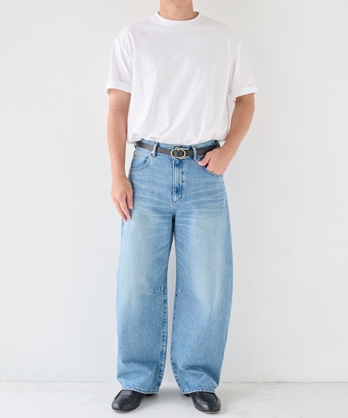 STUDIOUS(ステュディオス)の「【STUDIOUS】Barrel Denim pants(デニムパンツ・メンズ・ネイビー/ブルー・1/2/3)」の19枚目の写真