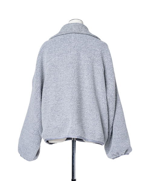 muller of yoshiokubo(ミュラーオブヨシオクボ)の「muller of yoshiokubo ミュラーオブヨシオクボ / fleece-texture half-zip Sweatshirt / MLF26709(その他トップス・レディース・グレー/ライム/ブラック・36/38)」の17枚目の写真