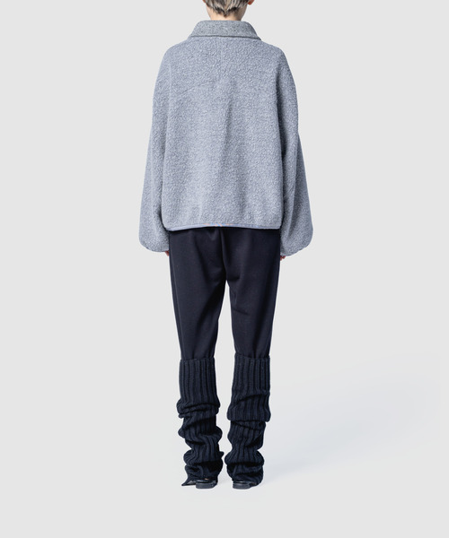 muller of yoshiokubo(ミュラーオブヨシオクボ)の「muller of yoshiokubo ミュラーオブヨシオクボ / fleece-texture half-zip Sweatshirt / MLF26709(その他トップス・レディース・グレー/ライム/ブラック・36/38)」の20枚目の写真