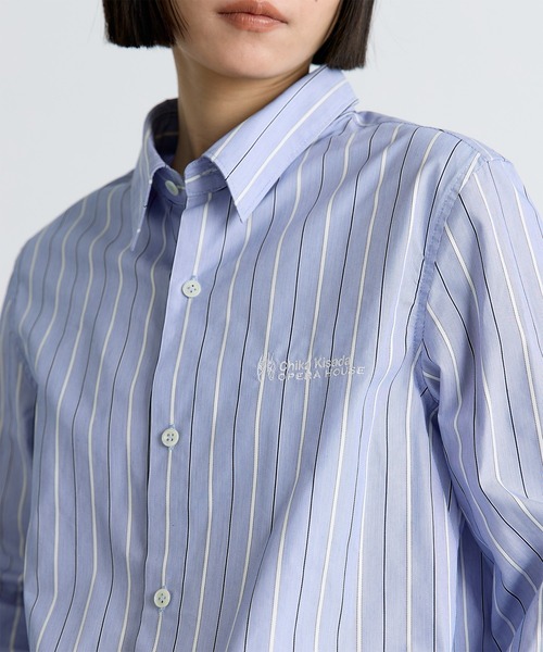THE TOKYO(ザトウキョウ)の「【Chika Kisada/チカキサダ】Tulle Shirt/3WAYレイヤードチュールシャツ(シャツ/ブラウス・レディース・ネイビー/ライトブルー/ホワイト・FREE)」の6枚目の写真