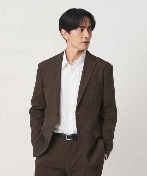 BEAUTY&YOUTH UNITED ARROWS(ビューティーアンドユースユナイテッドアローズ)の「リサイクル ポリエステル 2B ジャケット セットアップ対応 ヨコストレッチ ウォッシャブル(テーラードジャケット・メンズ・ダークブラウン/ネイビー/その他1/ダークグレー・XL/S/L/M)」の2枚目の写真