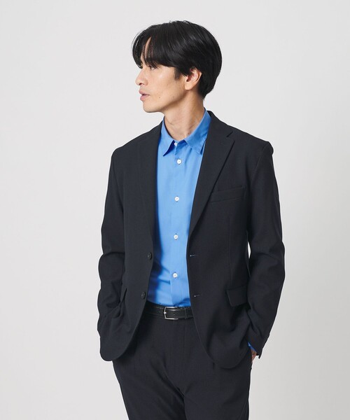 BEAUTY&YOUTH UNITED ARROWS(ビューティーアンドユースユナイテッドアローズ)の「リサイクル ポリエステル 2B ジャケット セットアップ対応 ヨコストレッチ ウォッシャブル(テーラードジャケット・メンズ・ダークブラウン/ネイビー/その他1/ダークグレー・XL/S/L/M)」の3枚目の写真