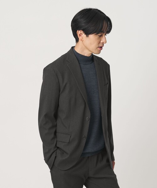 BEAUTY&YOUTH UNITED ARROWS(ビューティーアンドユースユナイテッドアローズ)の「リサイクル ポリエステル 2B ジャケット セットアップ対応 ヨコストレッチ ウォッシャブル(テーラードジャケット・メンズ・ダークブラウン/ネイビー/その他1/ダークグレー・XL/S/L/M)」の6枚目の写真