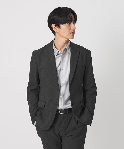 BEAUTY&YOUTH UNITED ARROWS(ビューティーアンドユースユナイテッドアローズ)の「リサイクル ポリエステル 2B ジャケット セットアップ対応 ヨコストレッチ ウォッシャブル(テーラードジャケット・メンズ・ダークブラウン/ネイビー/その他1/ダークグレー・XL/S/L/M)」の9枚目の写真