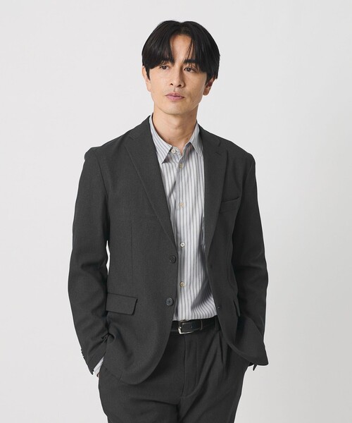 BEAUTY&YOUTH UNITED ARROWS(ビューティーアンドユースユナイテッドアローズ)の「リサイクル ポリエステル 2B ジャケット セットアップ対応 ヨコストレッチ ウォッシャブル(テーラードジャケット・メンズ・ダークブラウン/ネイビー/その他1/ダークグレー・XL/S/L/M)」の10枚目の写真