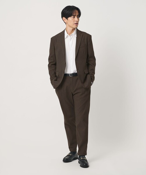 BEAUTY&YOUTH UNITED ARROWS(ビューティーアンドユースユナイテッドアローズ)の「リサイクル ポリエステル 2B ジャケット セットアップ対応 ヨコストレッチ ウォッシャブル(テーラードジャケット・メンズ・ダークブラウン/ネイビー/その他1/ダークグレー・XL/S/L/M)」の11枚目の写真