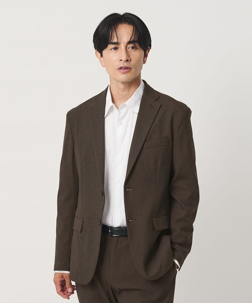 BEAUTY&YOUTH UNITED ARROWS(ビューティーアンドユースユナイテッドアローズ)の「リサイクル ポリエステル 2B ジャケット セットアップ対応 ヨコストレッチ ウォッシャブル(テーラードジャケット・メンズ・ダークブラウン/ネイビー/その他1/ダークグレー・XL/S/L/M)」の12枚目の写真