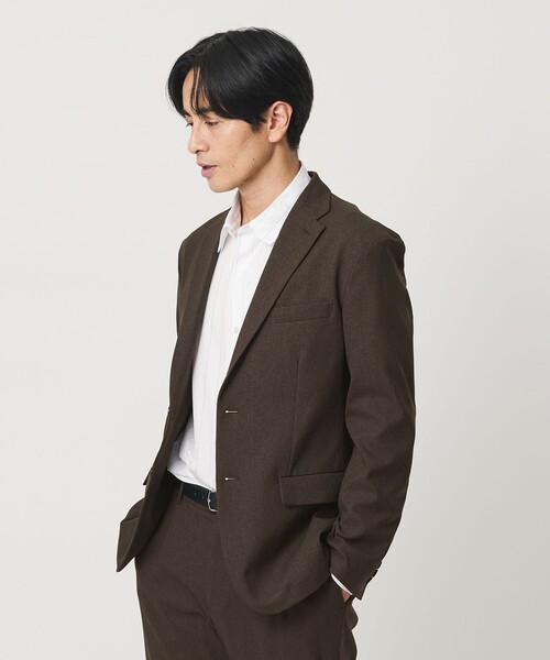 BEAUTY&YOUTH UNITED ARROWS(ビューティーアンドユースユナイテッドアローズ)の「リサイクル ポリエステル 2B ジャケット セットアップ対応 ヨコストレッチ ウォッシャブル(テーラードジャケット・メンズ・ダークブラウン/ネイビー/その他1/ダークグレー・XL/S/L/M)」の13枚目の写真