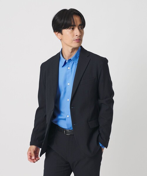 BEAUTY&YOUTH UNITED ARROWS(ビューティーアンドユースユナイテッドアローズ)の「リサイクル ポリエステル 2B ジャケット セットアップ対応 ヨコストレッチ ウォッシャブル(テーラードジャケット・メンズ・ダークブラウン/ネイビー/その他1/ダークグレー・XL/S/L/M)」の19枚目の写真