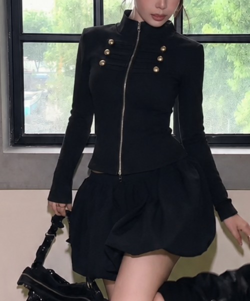 Achic(アシック)の「【今季大注目!】ナポレオン風Wジップトップス(Tシャツ/カットソー・レディース・グリーン/ホワイト/ブラック/チャコールグレー・M)」の17枚目の写真