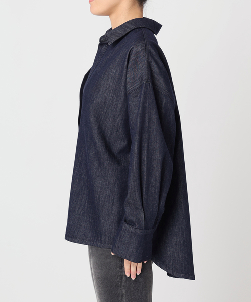 JOURNAL STANDARD relume(ジャーナルスタンダード レリューム)の「デニムスキッパーシャツ(シャツ/ブラウス・レディース・ネイビー/ブルー・FREE)」の16枚目の写真