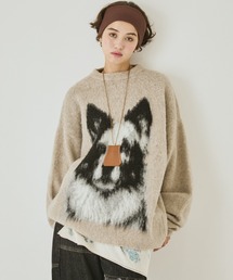 【ZOZO限定】BORDER COLLEE SHAGGY KNIT/ボーダーコリーシャギーニット
