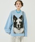 MIRROR STOKE（ミラーストーク）の「【ZOZO限定】BORDER COLLEE SHAGGY KNIT/ボーダーコリーシャギーニット（ニット/セーター・MEDIUM）」