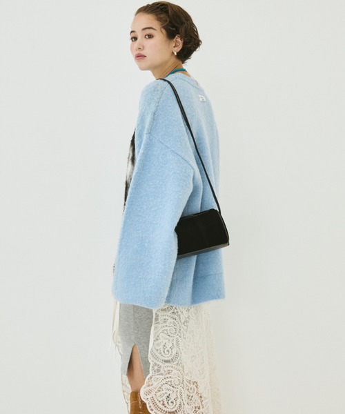 MIRROR STOKE(ミラーストーク)の「【ZOZO限定】BORDER COLLEE SHAGGY KNIT/ボーダーコリーシャギーニット(ニット/セーター・レディース・ベージュ/ダークブラウン/ブルー・MEDIUM)」の9枚目の写真