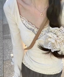STAY MOTION（ステイモーション）の「【WEB限定】レイヤード風小花柄カットソートップス（Tシャツ/カットソー）」