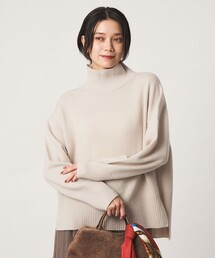 ［size SHORTあり］SERENITY ハイネック プルオーバー ニット