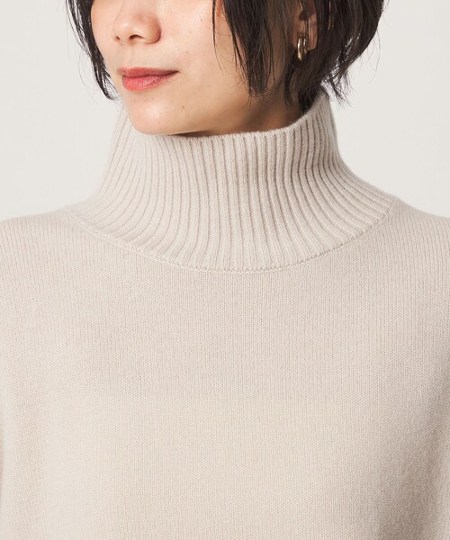green label relaxing（グリーンレーベルリラクシング）の「［size SHORTあり］SERENITY ハイネック プルオーバー ニット（ニット/セーター・レディース・モカ/ナチュラル/ピンク/ダークグレー/ダークブラウン/ブラック・FREE/SHORT）」の18枚目の写真