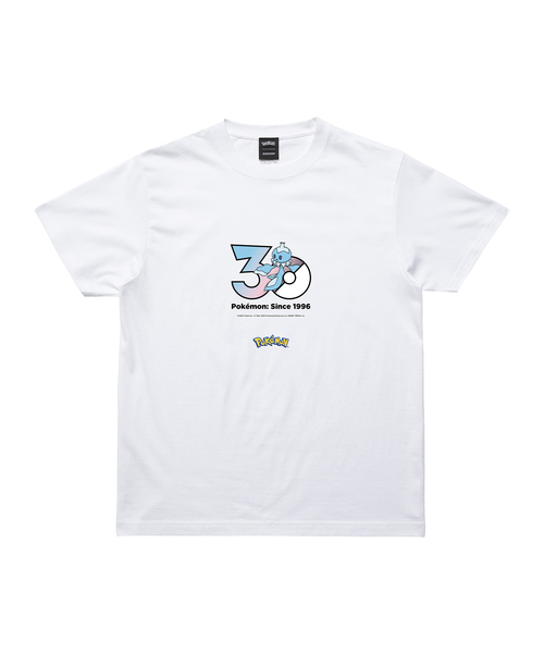 ZOZOSPOT(ゾゾスポット)の「Pokemon 30th Anniversary 1025 T-shirt 「プルリル(オスのすがた)」(Tシャツ/カットソー・レディース・ホワイト・SMALL/MEDIUM/LARGE/X-LARGE/XX-LARGE/XXX-LARGE/100cm/110cm/120cm/130cm/140cm/150cm/160cm)」の1枚目の写真