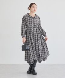 マルチウェイチェックシャツワンピース