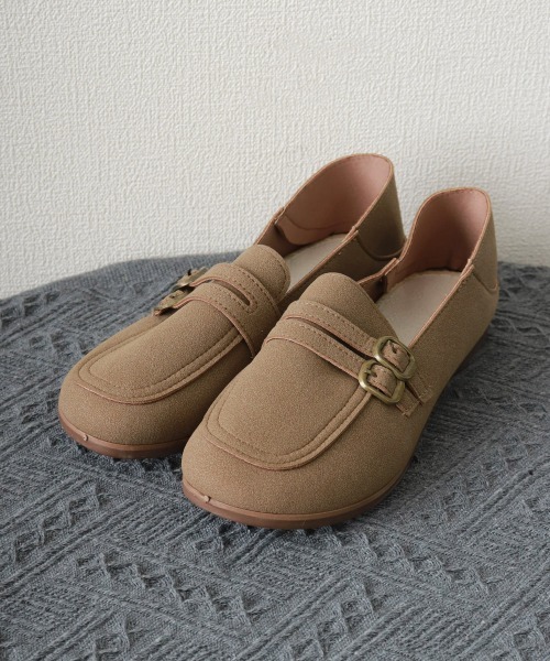 Miniministore（ミニミニストア）の「ベルト付きローファー バブーシュ 人気靴（ローファー・レディース・ブラック/モカ・23.5cm/23.0cm/25cm/24.5cm/24.0cm）」の16枚目の写真