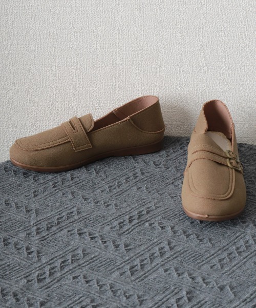 Miniministore（ミニミニストア）の「ベルト付きローファー バブーシュ 人気靴（ローファー・レディース・ブラック/モカ・23.5cm/23.0cm/25cm/24.5cm/24.0cm）」の17枚目の写真