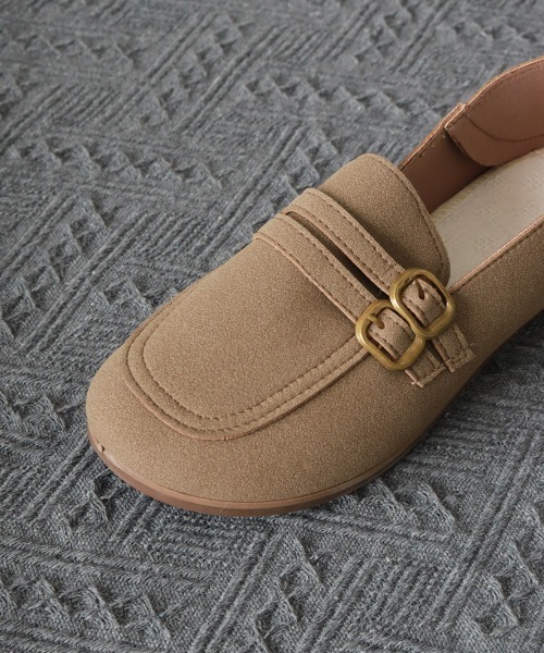 Miniministore（ミニミニストア）の「ベルト付きローファー バブーシュ 人気靴（ローファー・レディース・ブラック/モカ・23.5cm/23.0cm/25cm/24.5cm/24.0cm）」の19枚目の写真