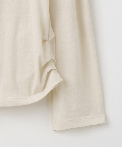 MILLO WOMEN（ミロウーマン）の「ボタンラップTシャツ[ライトベージュ]（Tシャツ/カットソー・レディース・その他・ONE SIZE）」の7枚目の写真