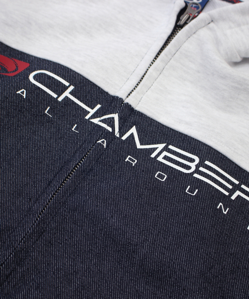 SPORT CHAMBER(スポーツチャンバー)の「SCコアデニムフードジップアップ(1% グレー)(パーカー・レディース・その他・LARGE/3)」の3枚目の写真