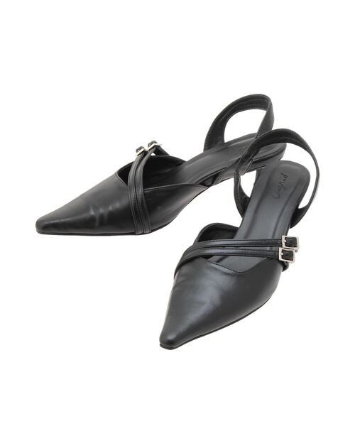 Ungrid(アングリッド)の「ベルトデザインポインテッドミュール(パンプス・レディース・シルバー/ブラック・LARGE/MEDIUM)」の16枚目の写真