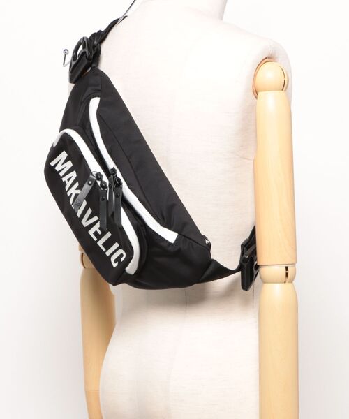 MAKAVELIC(マキャベリック)の「【BD】【MAKAVELIC】CRESCENT WAIST BAG AGILE/ショルダーバック ウエストバック(ショルダーバッグ・メンズ・ブラック・FREE)」の5枚目の写真