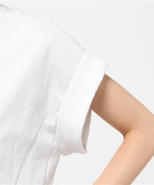 FIGARO Paris（フィガロパリ）の「SONIA DE NISCO フリンジVネック Tシャツ◆（Tシャツ/カットソー・レディース・ブラック/ホワイト・38/40）」の10枚目の写真