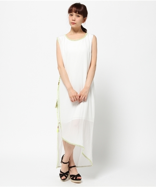 ELLA LUNA(エラルナ)の「ELLA LUNA テープツキワンピース◆(ワンピース・レディース・ブラック/ホワイト・36/34)」の10枚目の写真