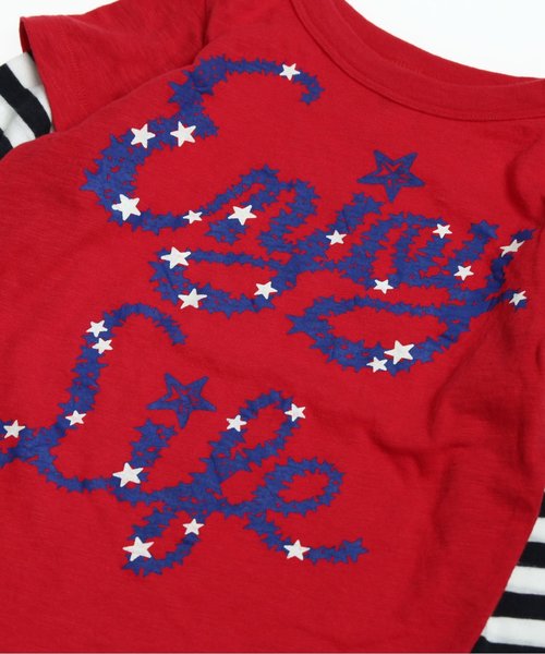 BREEZE（ブリーズ）の「ネット限定 4色2柄長袖Tシャツ（Tシャツ/カットソー・キッズ・レッド/グレー/チャコール/ネイビー・90/120/100/95/110/130/140/80）」の21枚目の写真